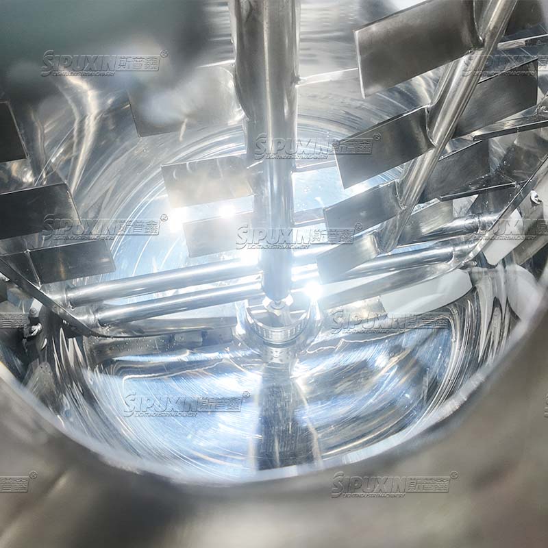 500Lhydraulic lifting type vacuum emulsifier