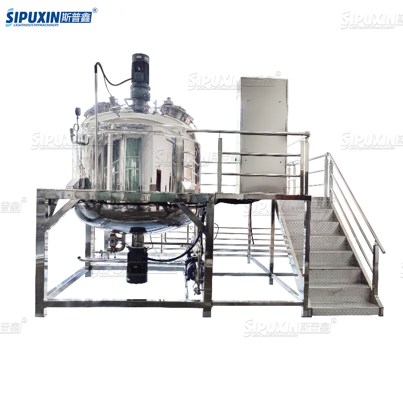 Factory Price Steam Heating Type Vacuum Emulsifier Mixer