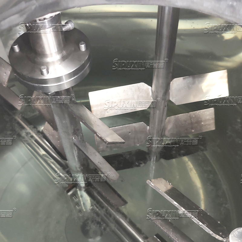 500L Manhole Sealed External Circulation Mixing Tank Homogenizing Mixer Blending Machine Horizontal Homogenizer Pot For Cream