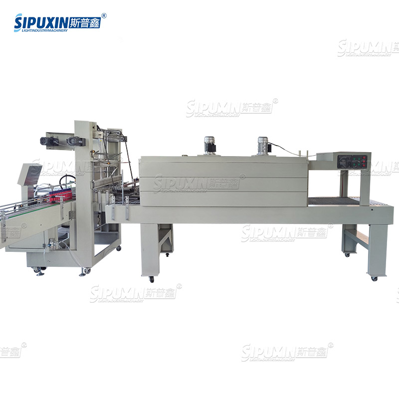 Heat Tunnel Shrink Wrapping Machine Dozens Bottles PE Film Packaging Machine