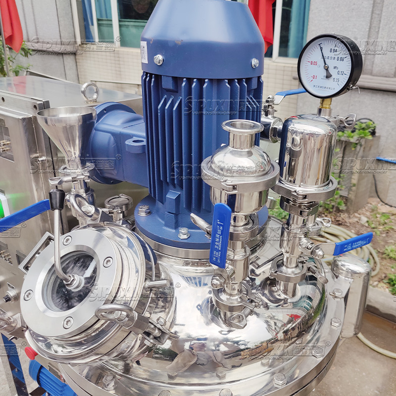 50L Explosion-proof Vacuum Homogenizing Emulsifier Fixed Type Emulsion Machine Vertical Homogenizer Mixing Machinery
