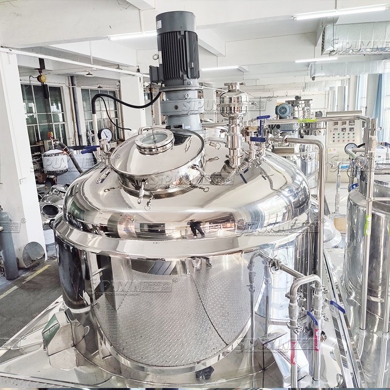 2T Cosmetic Mixer Vacuum Homogenizer Emulsifier Homogenizing Machine