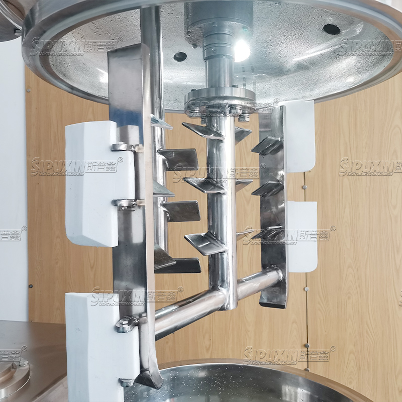 100L Homogenizing Emulsifying Mixer Machine Lifting Cosmetic Cream Vacuum Homogenizer Stainless Steel Lotion Emulsifier