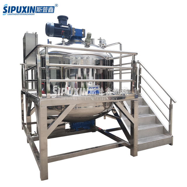 2000L Explosion Proof Emulsifier Fixed Type Cosmetic Cream Mixer Homogenizer Vacuum High Shear Mixer