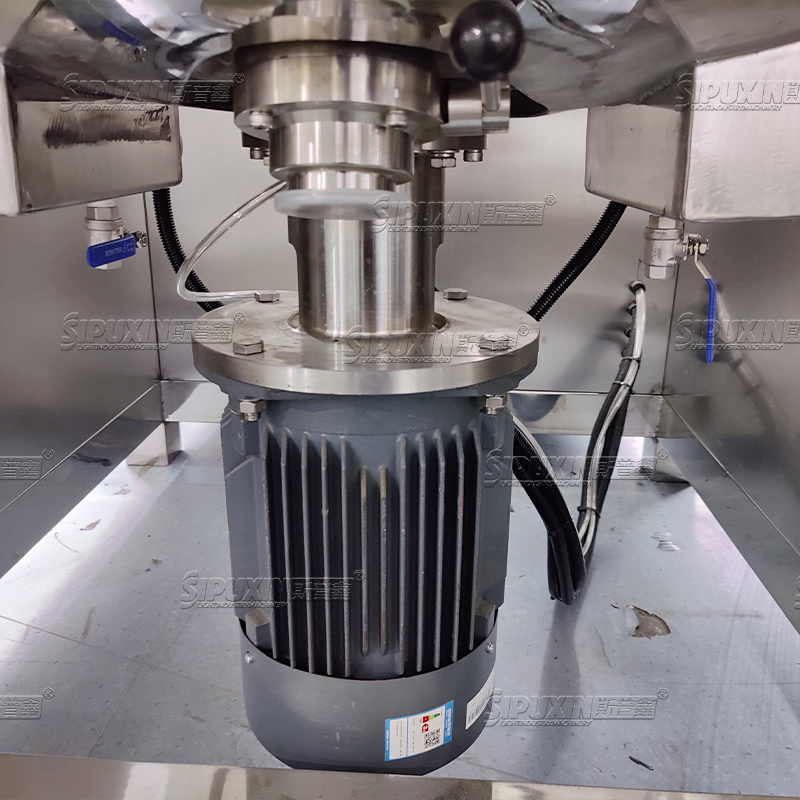 Electric Heating Touch-tone Homogenizing Equipment 500L Hydraulic Lifting Emulsification Mixer Bottom Vacuum Homogenizer