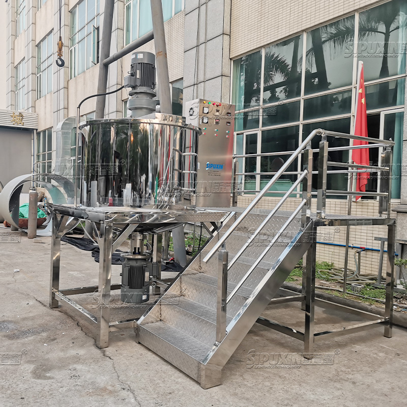 SPX 1T industrial mixing steel single-layer mixing tank shampoo mixing tank Reactor Tank for Food/cosmetic