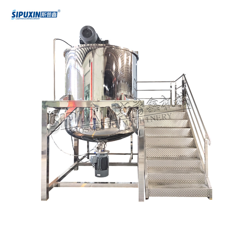 Large Capacity Blending Mixer Stainless Steel Agitator Single Layer Stirring Tank For Liquid Detergent