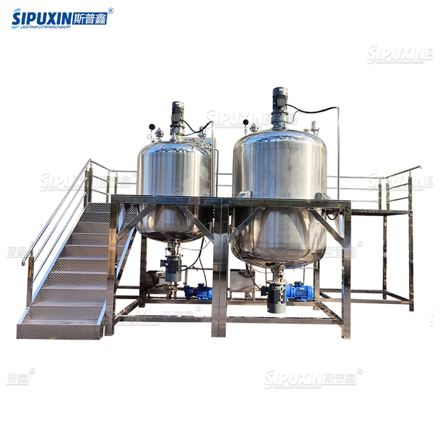 SPX Vacuum Homogenizer Emulsifier Combination Tank for Cosmetics Product