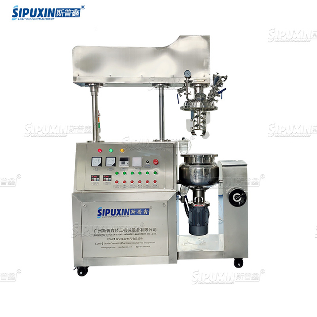 10L Electric Heating High Shear Emulsifier For Cosmetic Vacuum Homogenizing Lotion Machinery 