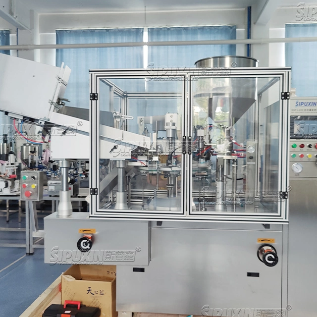 Fully Automatic Soft Plastic And Aluminum Tube Filling And Sealing Machine