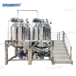 Combined Original Factory Vacuum Homogenizing Emulsifier Cosmetic Pharmaceutical Food Cream Making and Blending Machine