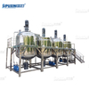 SPX Big Capacity 3000 L Combination Blending Tank With Vacuum Homogenizing Emulsifier Emulsify Pump For Making Shampoo Shower Gel