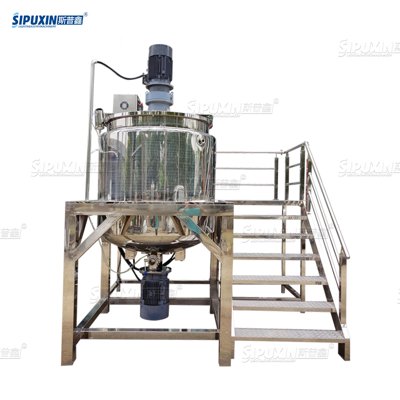 1Ton Liquid Soap Mixing Tank Electric Heating Shampoo Homogeneous Mixer