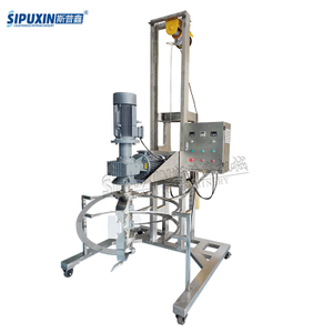 Movable Lifting Homogenizing Agitator Stainless Steel Homogenous Ribbon Mixer Helical Paddle And Mixing Tank
