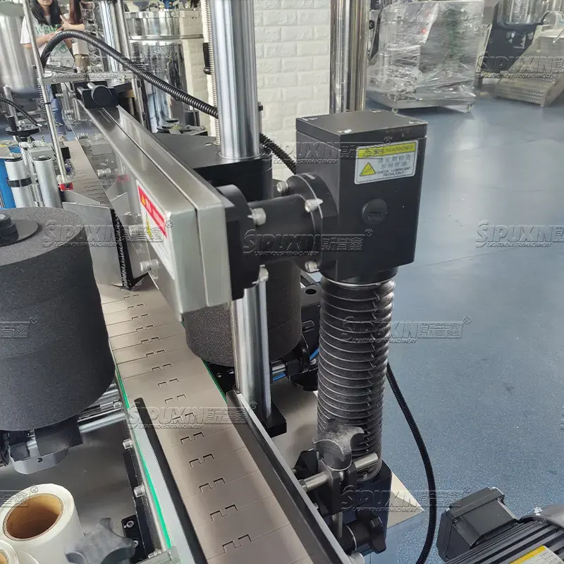Full automatic double-sided labeling machine for round and flat bottle sticker labeling equipment