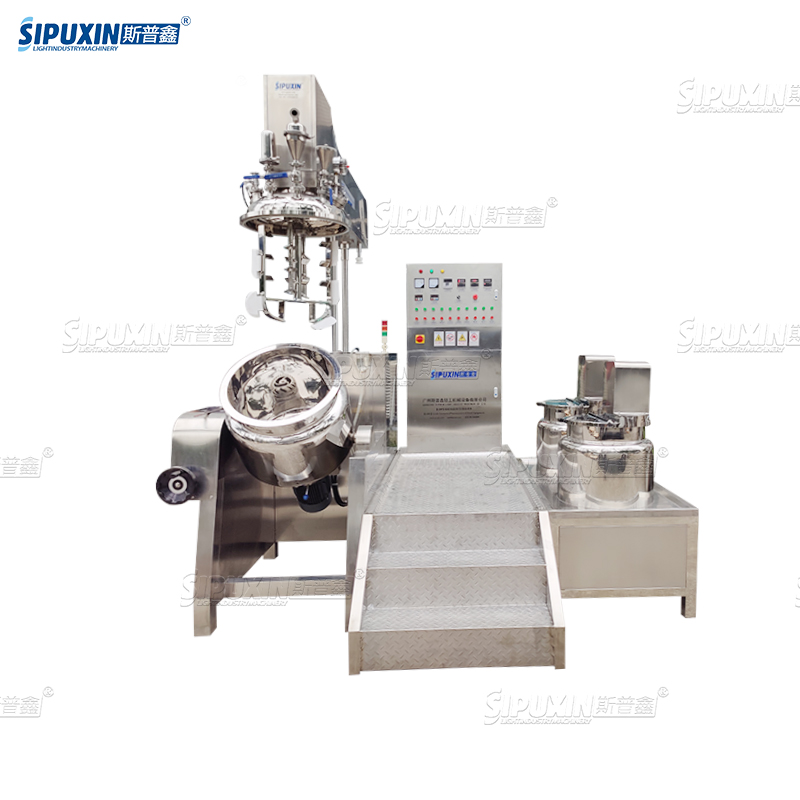 Sipuxin Commercial Chemical Homogenizer Vacuum Homogenizing Emulsifier Mixer Machine Mixing Tank