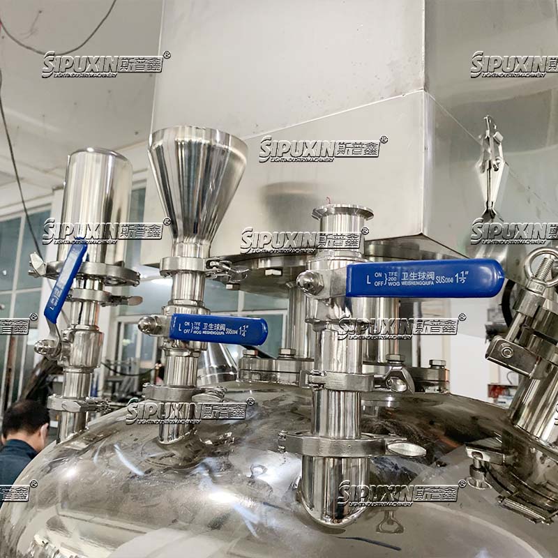 300L Electric Heating Hydraulic Lifting Emulsifier Efficient Homogenizing Equipment for Cosmetic Ointment Production