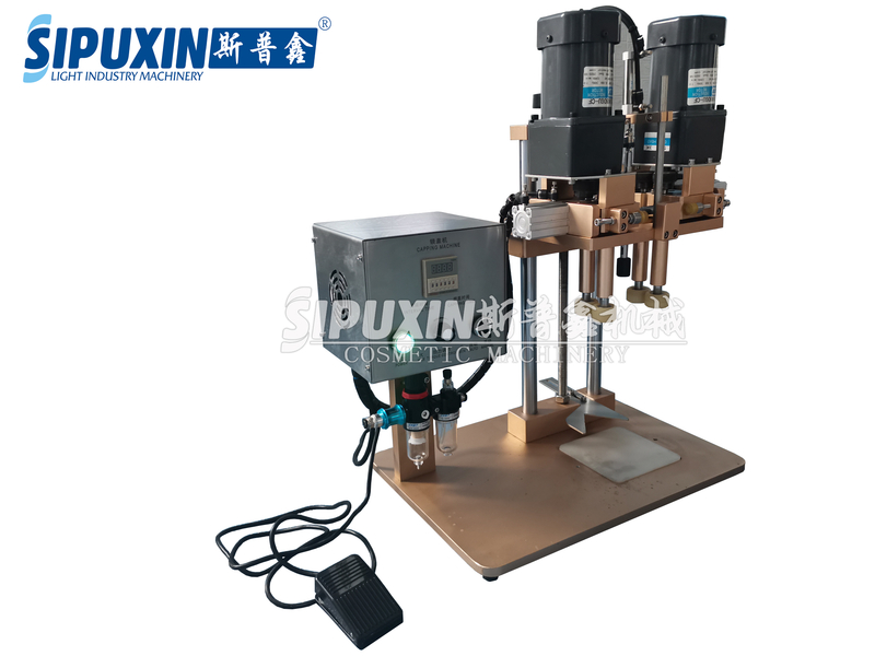 Semi Automatic Close Plastic /Glass Bottle Screw Sealing Capping Machine