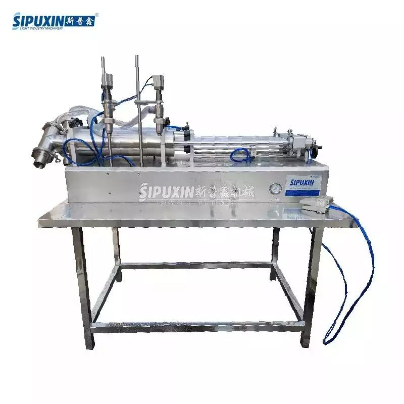 High Speed Perfume Nail Gel Lip Gloss Emulsion Semi-auto Stainless Steel Liquid Filling Machine Horizontal Sauce Filling Machine