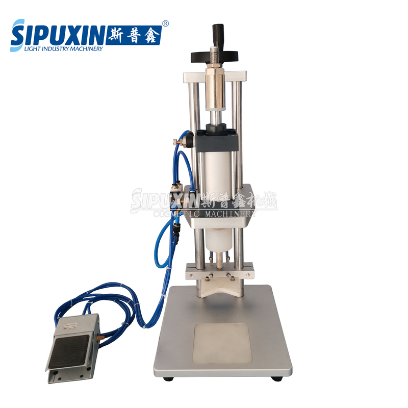 Desktop Pneumatic Capping Machine For Glass Bottle Plastic Bottle 