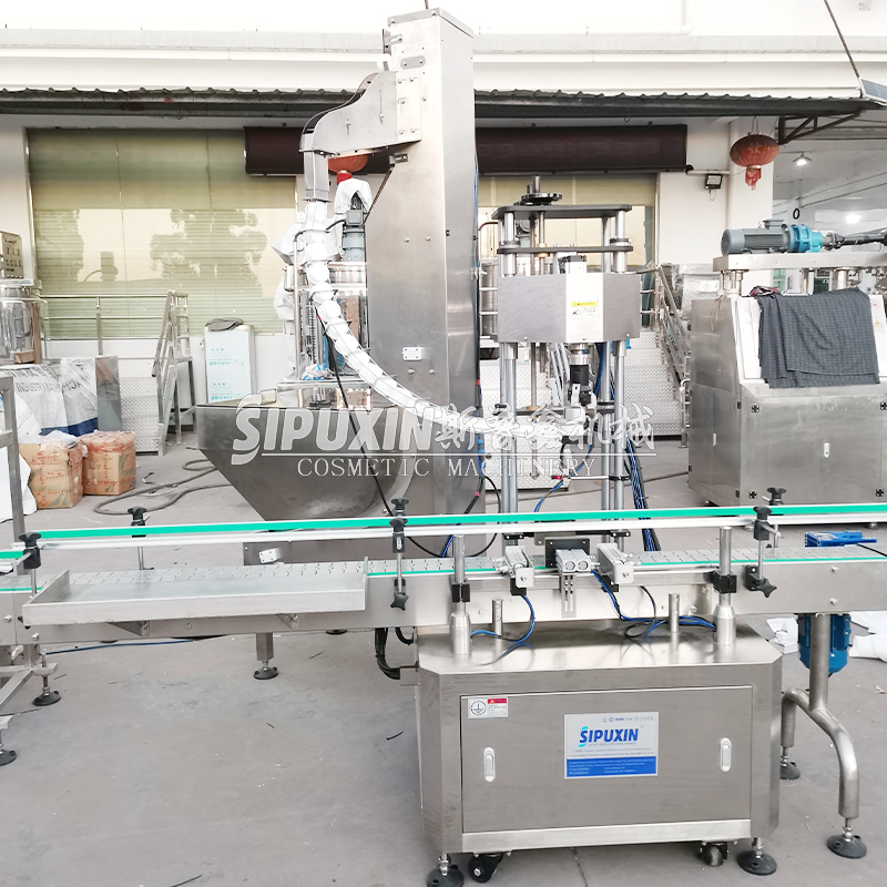 SPX 6 Nozzles automatic filling production line shampoo cosmetic cream honey liquid soap filling capping labeling machine