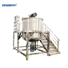 2000L Single Layer Stainless Steel Mixing Tank with Agitator, Industrial Chemical Food Liquid Blending Machine for Processing
