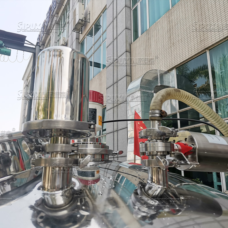 GMP standard Stainless Steel Mixing Tanks Homogenizer Mixer Cosmetic Stirring And Mixing Equipment for Liquid Fire Extinguishers