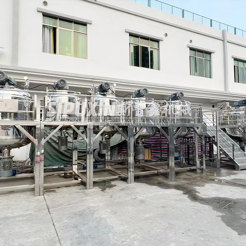  SZR-F Combined Cream Mixng Homogeneous Emulsifying Machine For Cosmetic