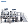 2000L Steam Heating Cosmetic Daily Mixing Agitator Tank