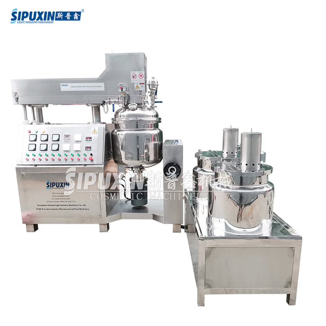 Sipuxin 100L Hydraulic Lifting Bottom Vacuum Homogeneous Emulsifier