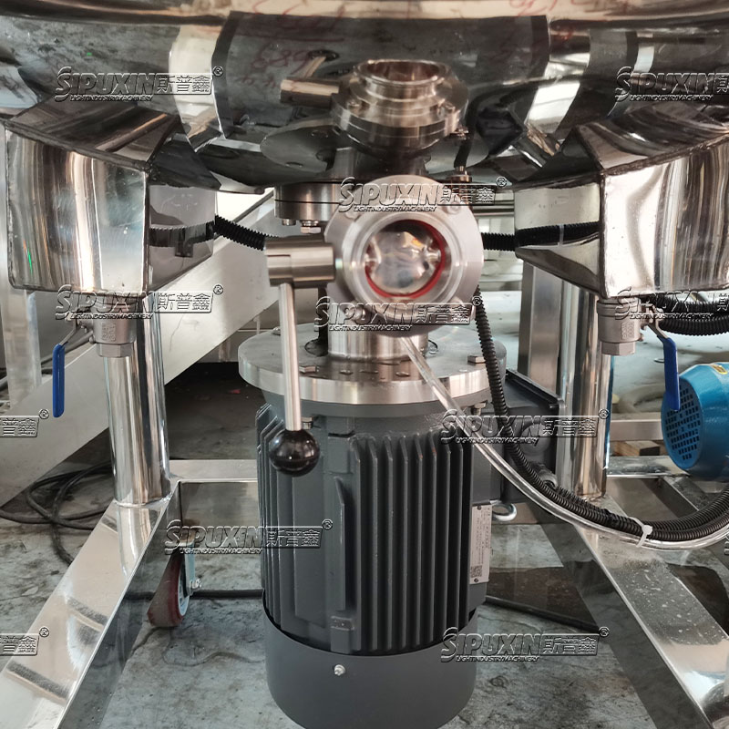 GMP cosmetic Cream Making Machine Stainless Steel Mixing Tank Mixer