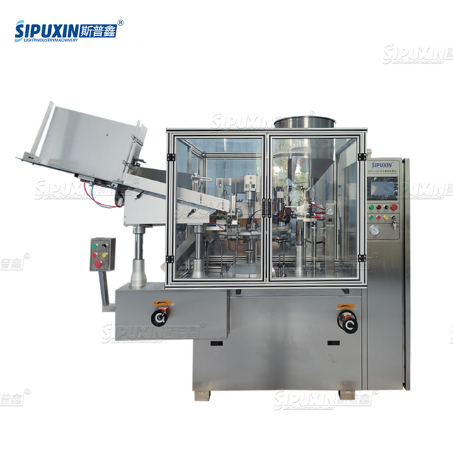 SIPUXIN 1-Head Soft Tube Filling and Sealing Packaging Machine for Toothpaste Products