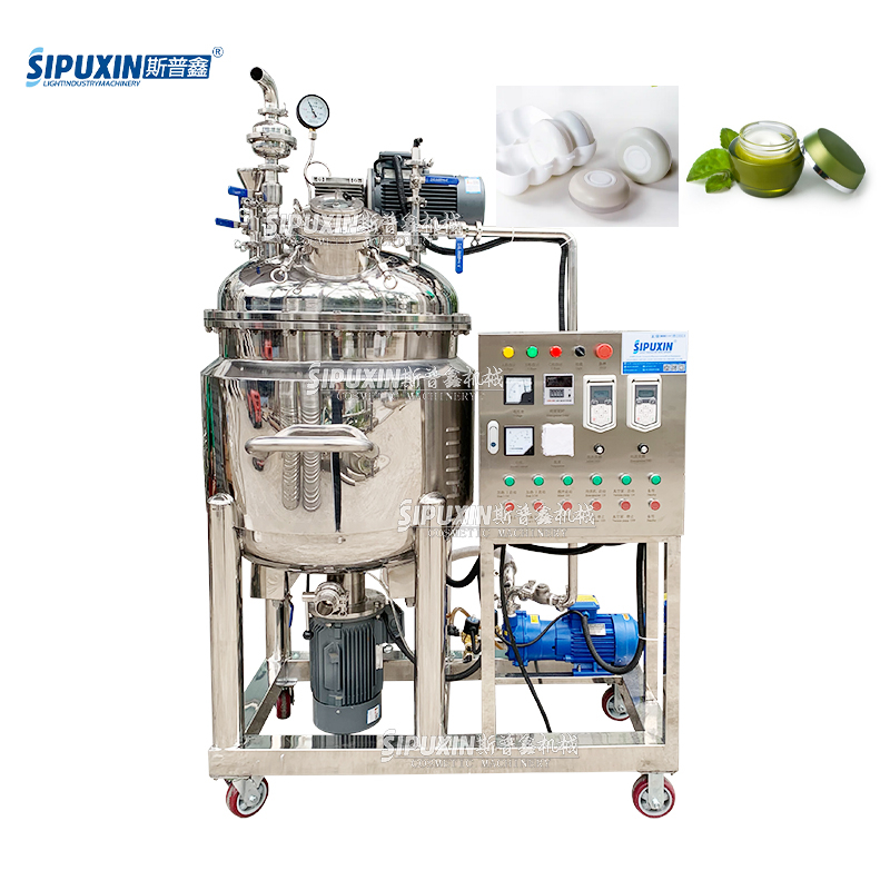 200L Stainless Steel Vacuum Homogenizing Emulsifying Mixing Machine for Cosmetics Production
