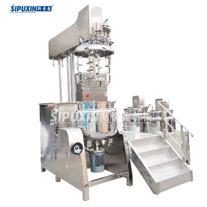 Electric Heating High Pressure Homogenizer Hydraulic Lifting Emulsion Mixer 200 Liters Bottom Homogenization Machine