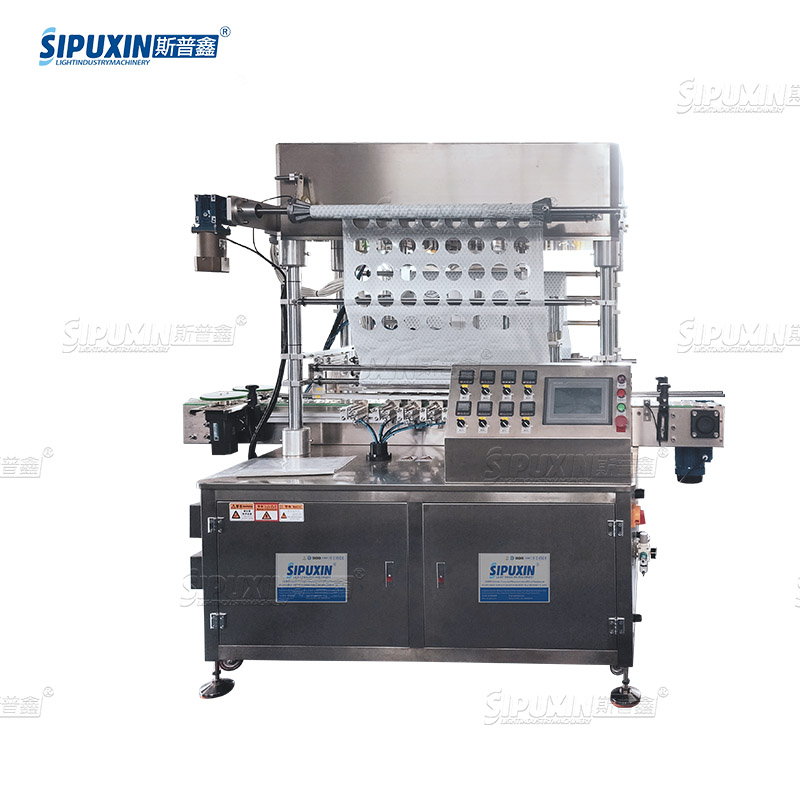 SPX 8-head Roll Film Sealing Machine for Beverage Etc Industry