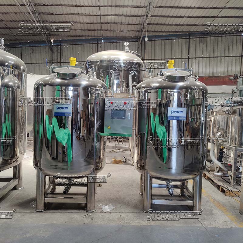 1000L 2000L Stainless steel sanitary grade air-proof storage tanks liquid oil cream storage tank