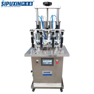 Sipuxin Automatic 4 Heads Liquid Perfume Glass Bottle Refill Filling Machine