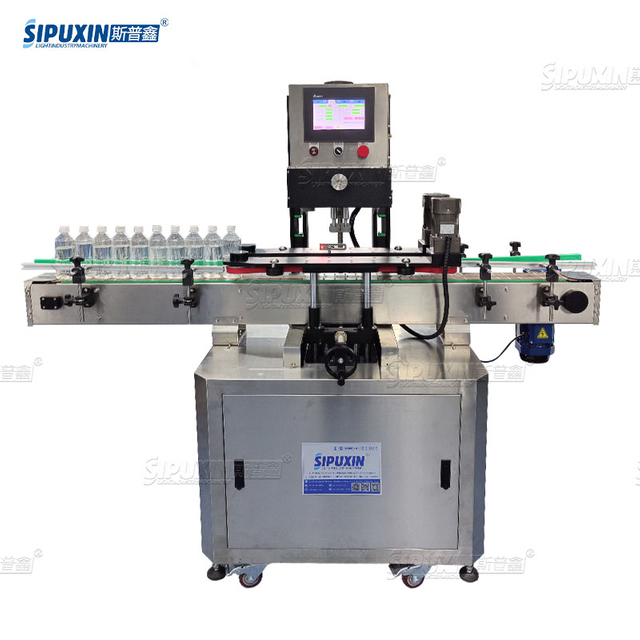 High Speed Capping Machine For Plastic Bottle Pneumatic Capping Machinery With PLC Control