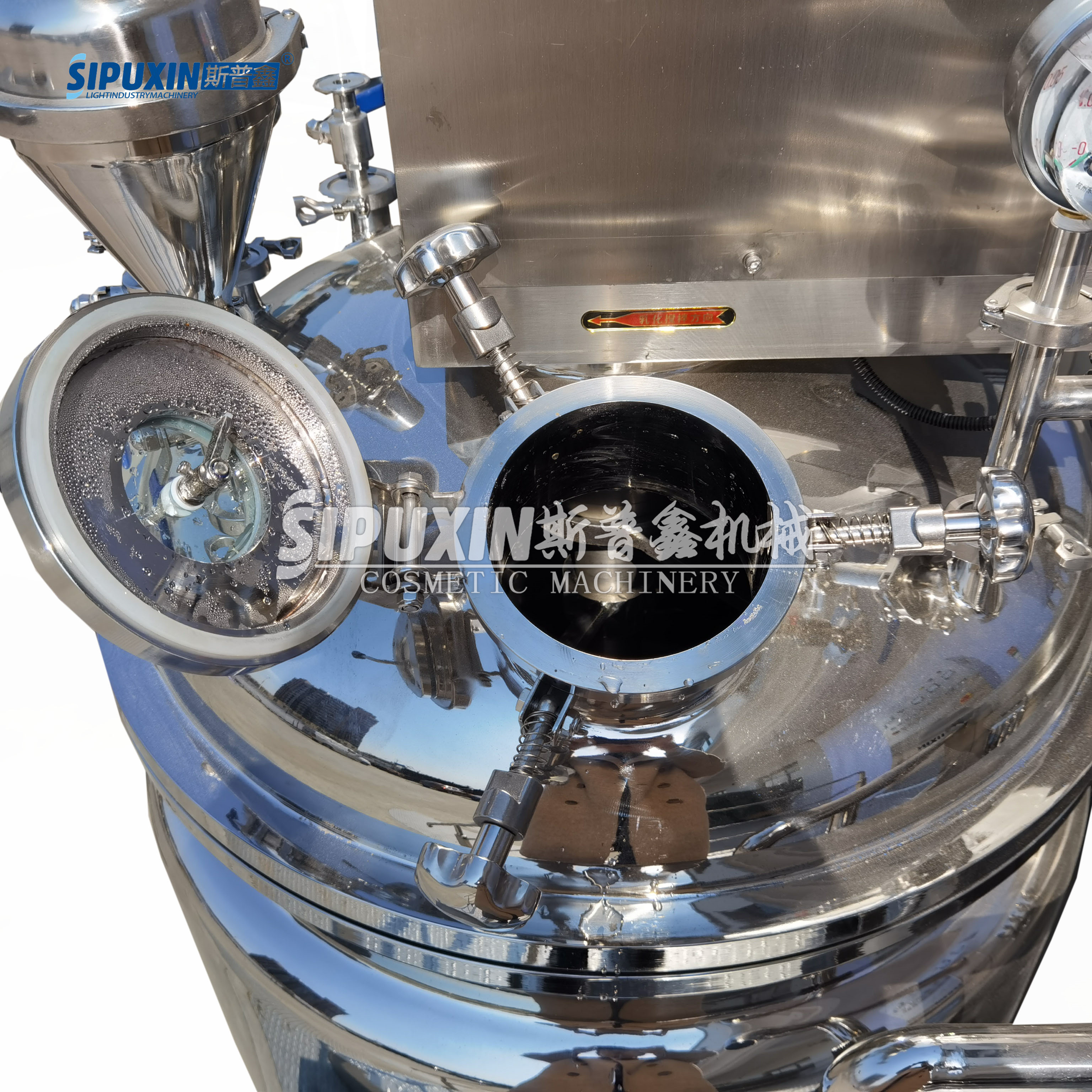 300L Vacuum Emulsifying Homogenizer Mixer Making Machine For Cosmetic Facial Care Cream