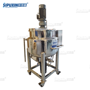 SPX 200L Quality Small Movable Mixier with Homogenizer Mixing Machine for Shampoo Liquid Soap Making Mixer Mixing Tank