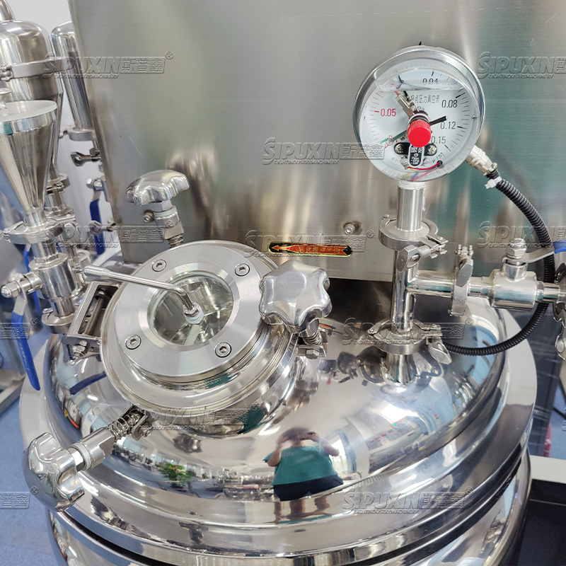 200L Preferential Price Vacuum Homogenizing Emulsifier for Cosmetics Making Machinery UV Cream Homogenize Mixer UV Gel Emulsifier