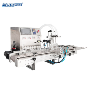 4 Nozzles Automatic Liquid Filling Machine Pneumatic 220V for Liquid Soap Cream Shampoo Cosmetic