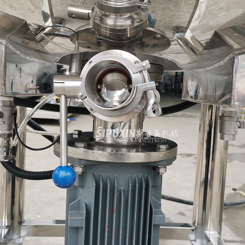 High Shear 250L Automatic Combination Tank Hydraulic Lifting Vacuum Homogenizer Emulsifier with Motor for Cosmetics and Food