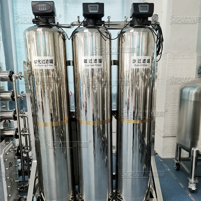 SPX1000LPH Automatic RO Reverse Osmosis Industrial Purification Filter Equipment Water Treatment Machine