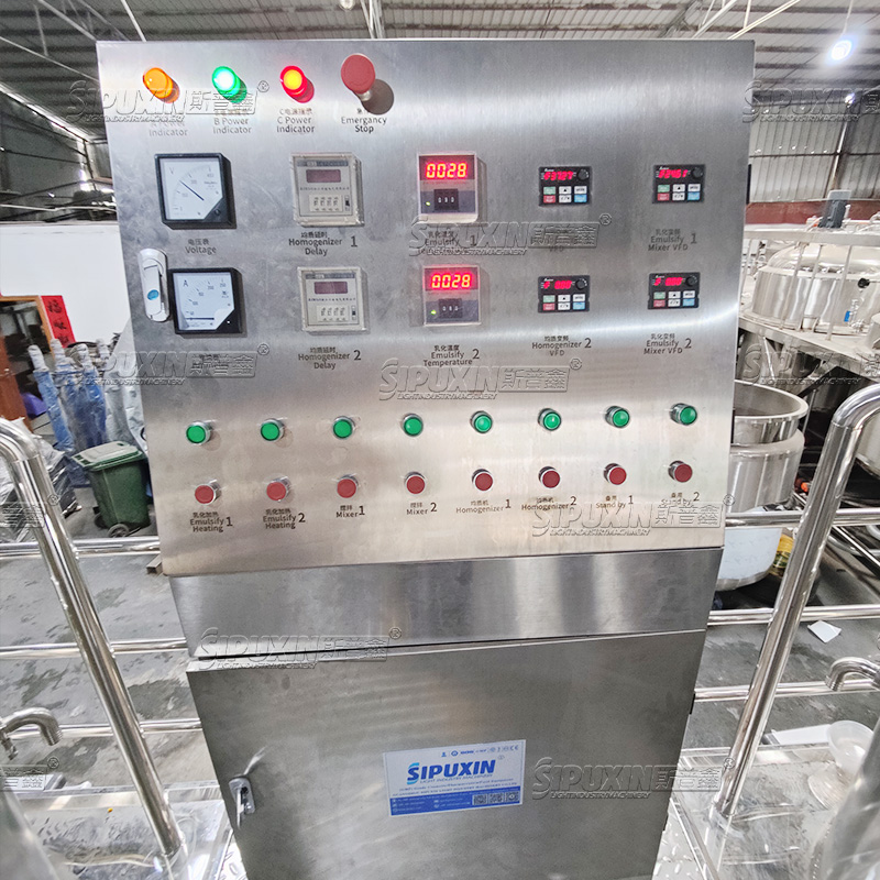 Stainless Steel Combination Mixing Machine For Frosting Cream With Heating Filling Machine Liquid Soap Making Machine