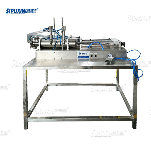 Semi-auto Shampoo Filler Detergent Liquid Filler Liquid Filling Machine For Honey Cosmetic Cream