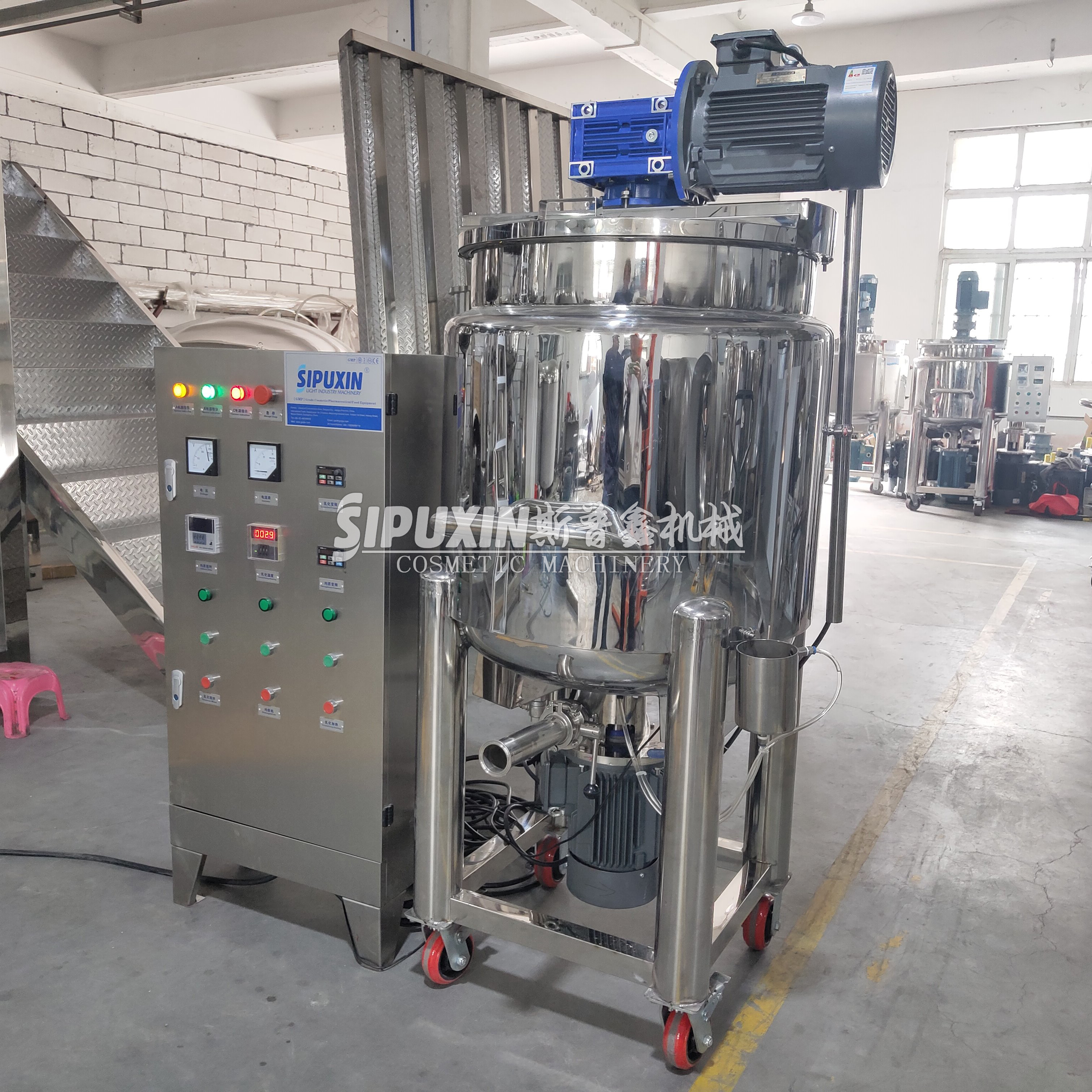 200L Heatable Liquid Industrial Blender with The External Electrical Box