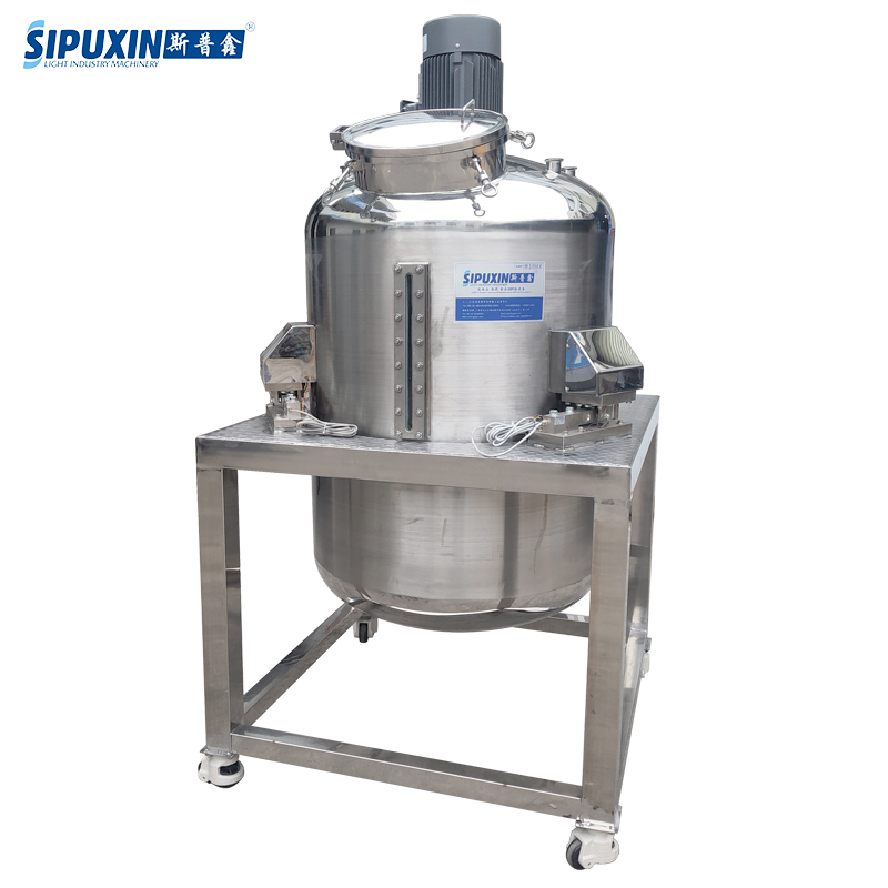 600L Single Layer Vacuum Negative Pressure Mobile Dispersing Mixing Tank