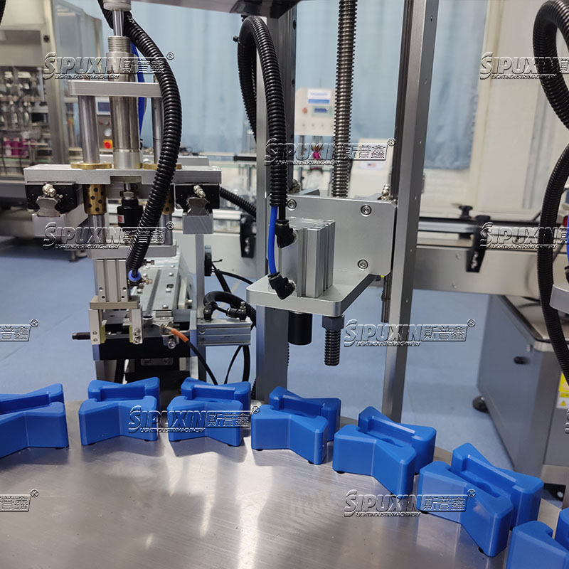 Automatic Rotary Perfume Cleaning Filling Crimping collaring machine perfume filling machine 