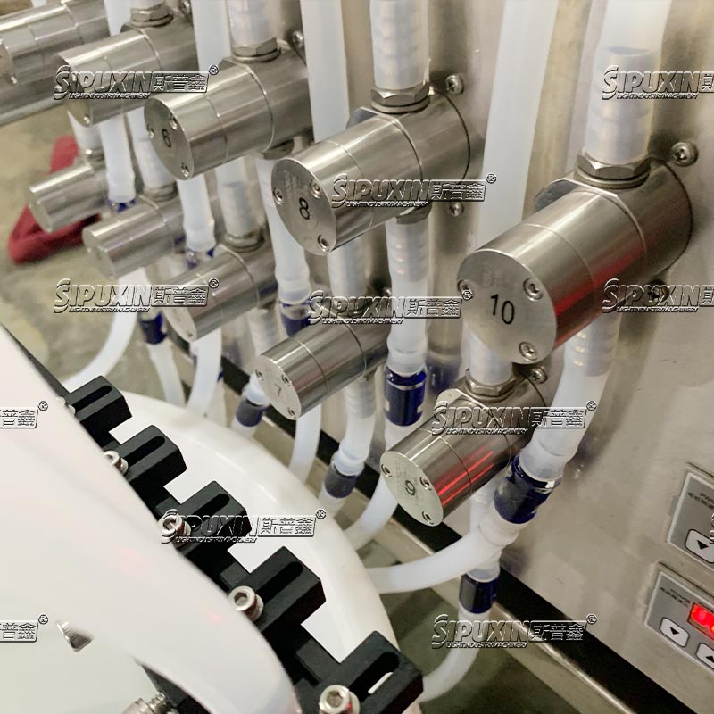 Semi-auto Water Filling Machine 10 Heads Juice Milk Filling Machine Beverage Filler Magnet Pump Filling Machine